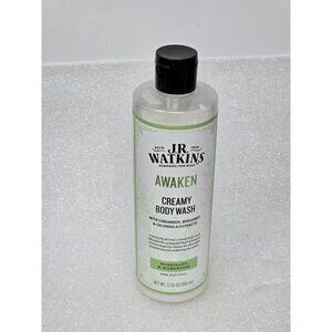 J.R. Watkins Awaken Creamy Body Wash 12 Fl Oz With Coriander Bergamot